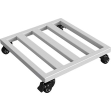 Gy Atelier Tekerlekli Metal Bitki Standı, Büyük Çiçek Saksıları, Altlıklar ve Akvaryumlar Için Çıkarılabilir Iç ve Dış Mekanlar Için Yüksekliği Ayarlanabilir ve Sağlam