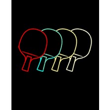 Zepplin Giyim Ping Pong Table Tennis Rackets Büyük Sırt Patch Yama