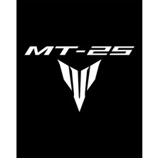 Zepplin Giyim Yamaha MT25 White Logo Büyük Sırt Patch Yama