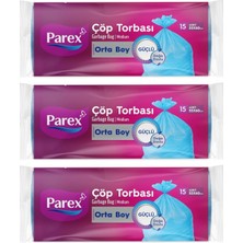 Gy Atelier Orta Boy Çöp Torbası 15'li (55 x 60 Cm) (3 Paketi)