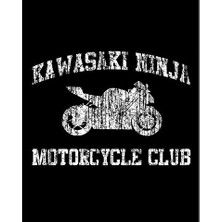 Zepplin Giyim Kawasaki Ninja Club Büyük Sırt Patch Yama