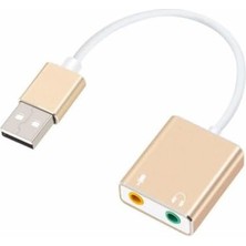Gy Atelier External USB 7.1 Ses Kartı USB Sound Card Kablolu USB Ses Kartı Hifi Magic Voice 7.1 Ch