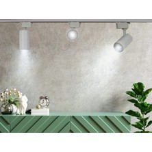 Gy Atelier Mini Ray Spot Set Gu-10 Duylu 3 Spot Lamba + 1 mt Ray + 3 GU10 LED Ampul 3000K Sarı Işık (Beyaz-Gün Işığı)