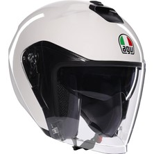 Gy Atelier Irides Motosiklet Kaskı Açık Kask Mono Materia White Xs