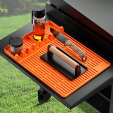 Gy Atelier Blackstone Için Silikon Izgara Aletleri Mat, Isıya Dayanıklı Spatula Mat, Barbekü Izgara Alet Dayanağı, Silikon Izgara Pedi, Mutfak, Yemek Pişirme ve Tezgah Üstü Için Blackstone Izgara