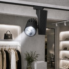 Gy Atelier 40W Siyah Kasa LED Ray Spot 6500K Beyaz Işık – Lifud Driver, Flicker Free, Alüminyum Gövde