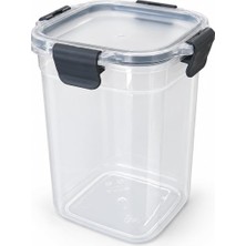 Odea Şeffaf Contalı Kilitli Erzak Saklama Kabı, Sızdırmaz Kapaklı Pp Plastik Gıda Kutusu, Bakliyat, Makarna, Pirinç, Un ve Şeker Kabı, Bpa Içermez, Mutfak Dolap Içi Kiler Düzenleyici (1000 Ml)