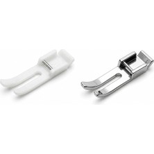 Gy Atelier Ev Tipi Aile Makinası Dar Düz Metal ve Plastik Dikiş Ayağı 2 Li Set