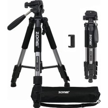 Odea Profesyonel Q111 Taşınabilir 5kg Taşıma Kapasiteli 139,7CM Alüminyum Tripod Gri