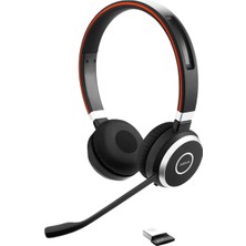 Gy Atelier Evolve 65 Kablosuz Stereo Kulak Üstü Kulaklık – Microsoft Sertifikalı Kulaklık, Uzun Pil Ömrü – USB Bluetooth Adaptörü – Siyah
