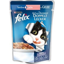 Odea Pouch Somon ve Sardalyalı Yaş Kedi Maması 85 gr x 20 Adet