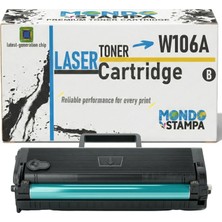 Odea Uyumlu Toner 106A W1106A, Siyah, 1'lü Paket