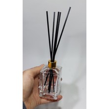 Odea 2 Adet Boş Kare Şişe Esas Bambu Çubuklu Oda Kokusu Için 100 ml 10 Adet Bambu Çubuklu 8697431780586