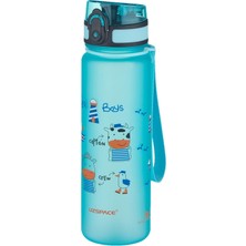 Gy Atelier Figürlü 500 ml Tritan Çocuk Su Matarası Turkuaz