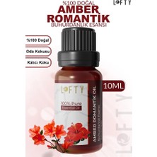 Odea Lofty Amber Romantik Saf Uçucu Yağ (10ML) -%100 Doğal Esansiyel Yağ | Etkileyici ve Egzotik Oda Kokusu, Buhurdanlık ve Difüzör Yağı