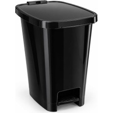 Gy Atelier Lüx Serisi Pedallı 25 Litre Çöp Kovası Siyah