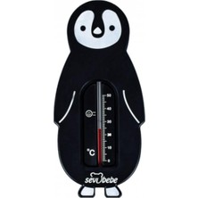Odea Oda ve Banyo Termometresi - Siyah Penguen