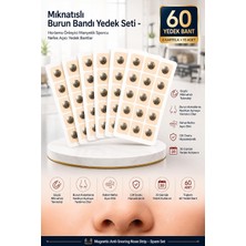 Gy Atelier Mıknatıslı Horlama Önleyici Burun Bandı Yedek Şeridi - Manyetik Sporcu Nefes Açıcı Bant Için 30 Günlük Yedek Yapışkan Ped Seti (60 Adet - Aparat Içermez) 722151