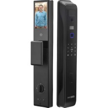 Gy Atelier Prime Akıllı Kilit GALAXY30 F Ultra, 3D Yüz Tanıma, Avuç Tanıma, Parmak Izi, Wi-Fi, Kart Okuyucu, Görüntülü Görüşme, Siyah