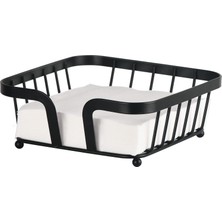 Odea Peçetelik, Masa Için Peçete Tutacağı, Kağıt Peçeteler Için Mutfak Peçeteleri Tutucuları, Masa Siyah Peçeteler, Modern Yemek Masası Dekor Peçeteleri Tutacağı, Metal Kağıt Havlu Tutacağı, Masa Siyah