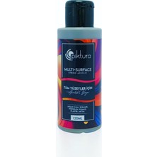 Odea Multi-Surface Hibrit Akrilik Boya, 120ML, Su Bazlı, Ahşap Cam Seramik Metal Kumaş Plastik Için (Gümüş Gri)