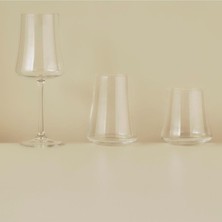 Odea Shape Kristal Bardak-Kadeh Seti 18'li Naturel