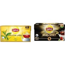 Odea 100'LÜ Demlik Poşet Çay Avantaj Paketi, Yellow Label ve Earl Grey