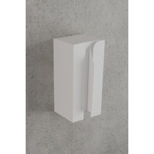 Odea Metal Beyaz Güçlü Yapışkanlı Organizer Peçetelik,dispenser Mutfak Banyo Peçetelik MT107B