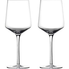 Odea Rocks Kristal Camdan Kırmızı Şarap Kadehi, 40 Cl, 2'li Set, Şeffaf