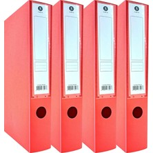 Odea Sarbag Sert Plastik Arşiv Kutusu 24X32X6 cm 4 Adet (Kırmızı)