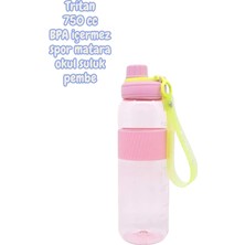 Odea Tritan 750 cc Bpa Içermez Spor Matara, Okul Suluk, Pembe