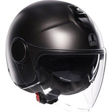 Odea Eteres Motosiklet Kaskı Açık Kask Mono Matt Asfalto Grey Xs