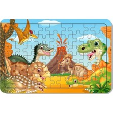 Odea Baskı Atölyesi 54 Parça Ahşap Puzzle Dinazorlar Pzl 1086