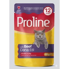 Odea Kedi Konserve Maması, Dana Etli, Jöle Içinde Parçacıklı, 12 x 85G