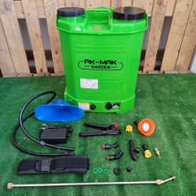 Odea Ak-Mak Şarjlı 16 Litre Sırt Pompası Yeşil Basınç Ayarlı Sırt Pulverizatörü Ilaçlama Makinası