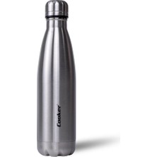 Odea 500 ml Paslanmaz Çelik Termos, Çift Kat Yalıtım, 6 Saat Sıcak & 12 Saat Soğuk, Sızdırmaz Kapak, Gri