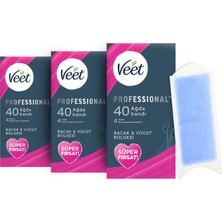 Odea Professional Hassas Ciltler Için Ağda Bandı, Bacak & Vücut Bölgesi, 120 Adet (40 x 3), Ağda Bandı