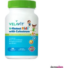 V-Firstect Kids With Colostrum 30 Çiğneme Tableti