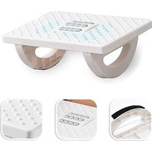 Masa Altında Ayak Dayanağı, Daha Büyük Boy Ofis Masası Ayaklık, Sallanan Ayak Hemşirelik Taburesi, Rocker Denge Tahtası, Duruş Desteği, Ofis ve Ev Kullanımı Için Ergonomik Tasarım (Beyaz)