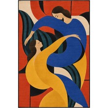 Rugs Modern Halı Dora Art Deco Minimalist Geometrik Desenli Çok Renkli Ince Dokuma Taban Salon Halısı OZL515
