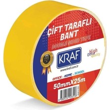 Çift Taraflı Bant, 50MM x 25M, Sarı HBV000007I61D