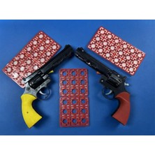 Ofis Shop Oyuncak Plastik Tabanca Kapsül Pat Pat1 Tabanca Mantar Kovboy Patlayan Tabanca (Kapsül Hediye)