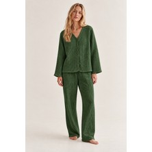 Maison Nakshatra %100 Pamuk 4 Katlı Müslin Yumuşak Dokulu Pijama Takımı