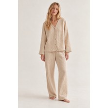 Maison Nakshatra %100 Pamuk 4 Katlı Müslin Yumuşak Dokulu Pijama Takımı