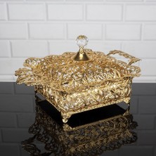 Fair Home Gondol Çikolatalık Aynalı Büyük Metal Gold – Roza Model