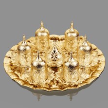 Fair Home Türk Kahvesi Fincan Takımı 6 Kişilik Metal Gold – Busem Model