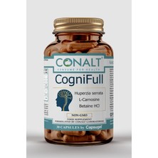 Conalt CogniFull – Huperzia, L-Karnosin ve Betain HCl İçeren Premium Gıda Takviyesi (30 Kapsül)