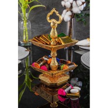 Fair Home Iki Katlı Kurabiyelik Kare Metal Gold 11 x 11 cm – Desire Model