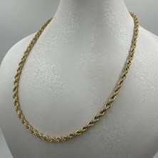 14 K Altın Görünümlü Xuping Burgu Kolye 60 cm