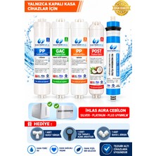 Watersea Su Arıtma Filtresi  5'li Kaliteli Inline Kapalı Kasa Ihlas Silver ,platinium,plus Birebir Uyumlu Nsf Onaylı